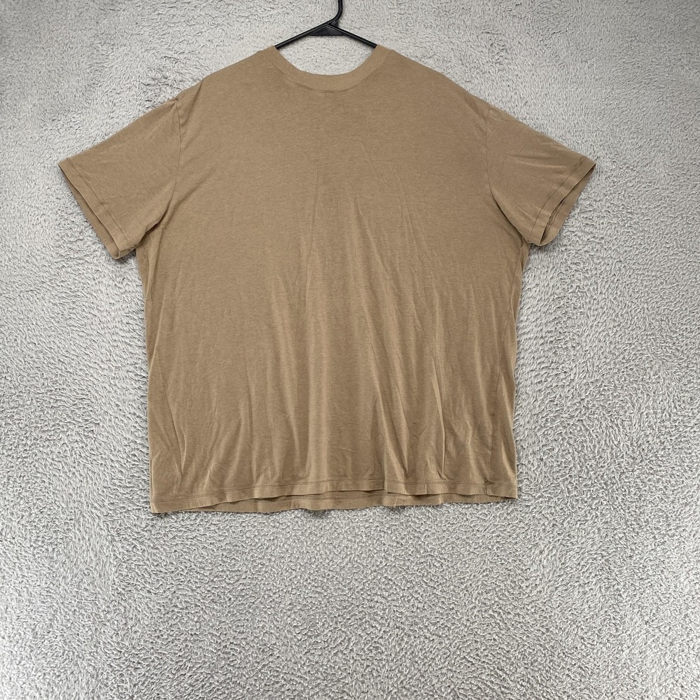 Skims Shirt Mens 2XL Beige Modal Cotton Stretch Crewneck Lightweight Tee Top